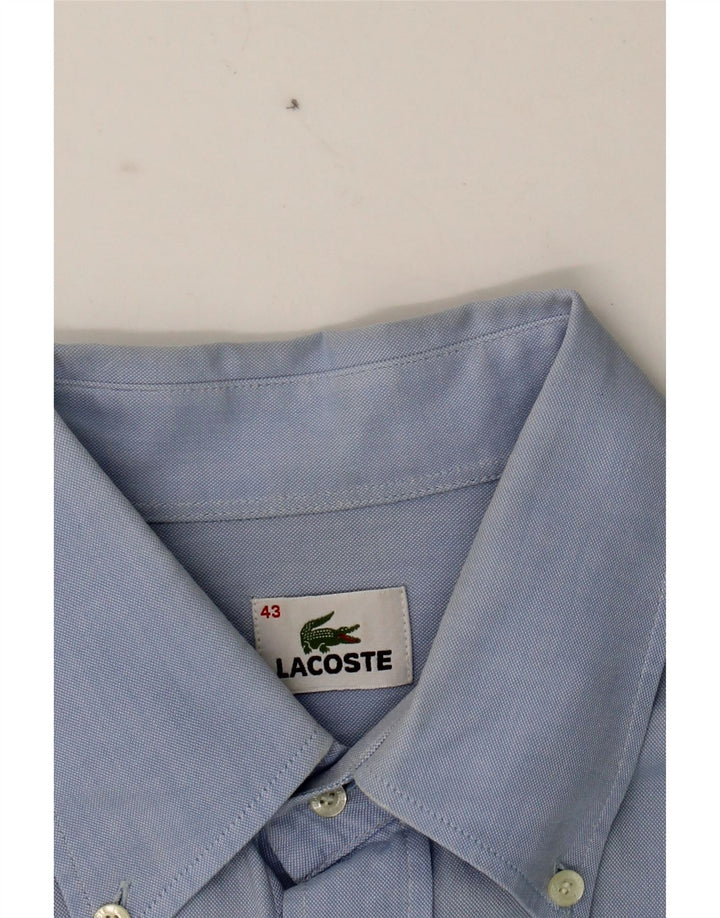 LACOSTE Mens Shirt Size 43 Large Blue Cotton Vintage Lacoste and Second-Hand Lacoste from Messina Hembry 