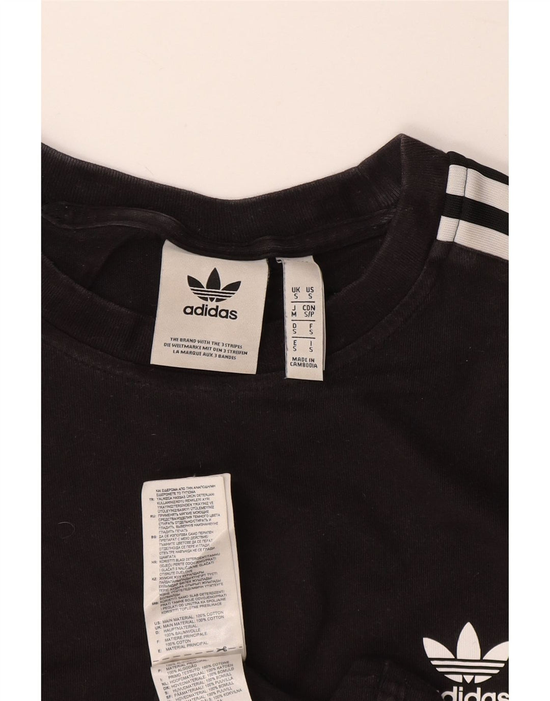 ADIDAS Camiseta Hombre Top Small Algodón Negro