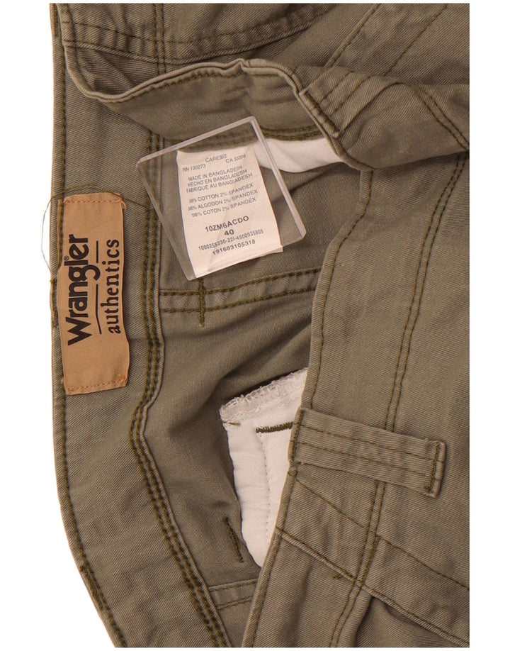 WRANGLER Pantalones cortos cargo para hombre W40 XL Algodón caqui