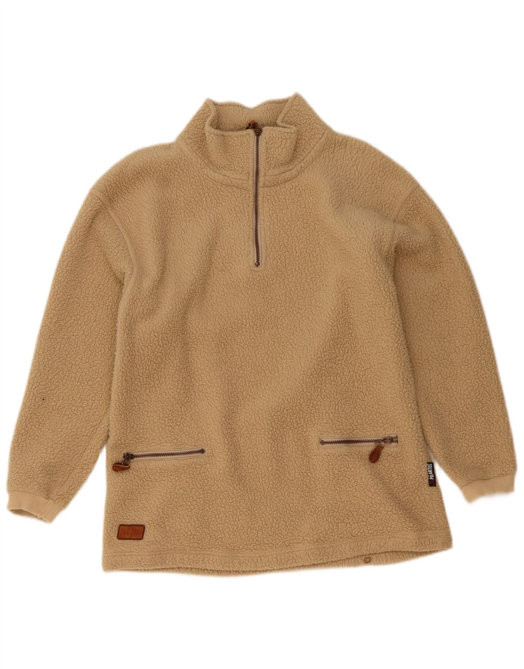 Jersey de forro polar con cuello y cremallera Polartec para hombre de Fat Face Poliéster beige pequeño