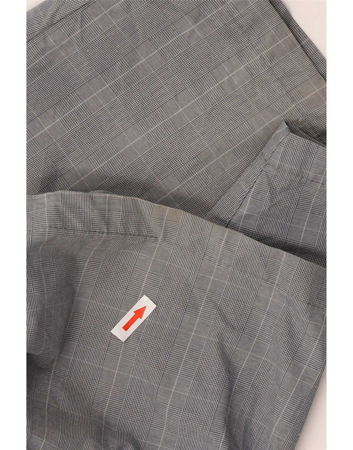 Marks & Spencer Pantalones cortos chinos para hombre W36 Algodón a cuadros gris grande