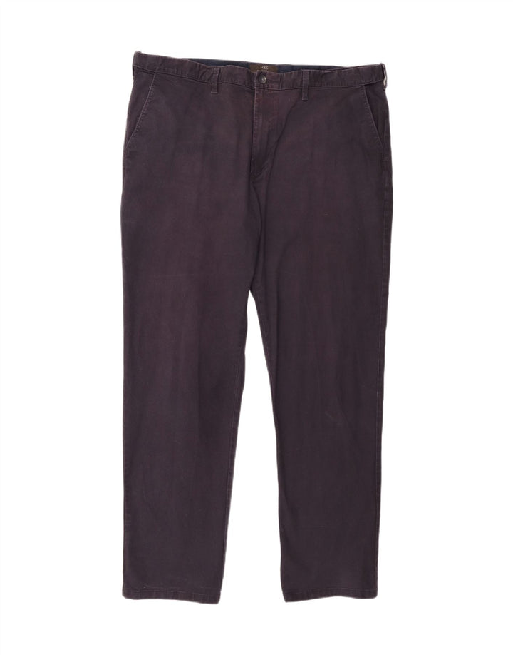 Marks & Spencer Pantalones chinos regulares para hombre W42 L33 Algodón azul marino