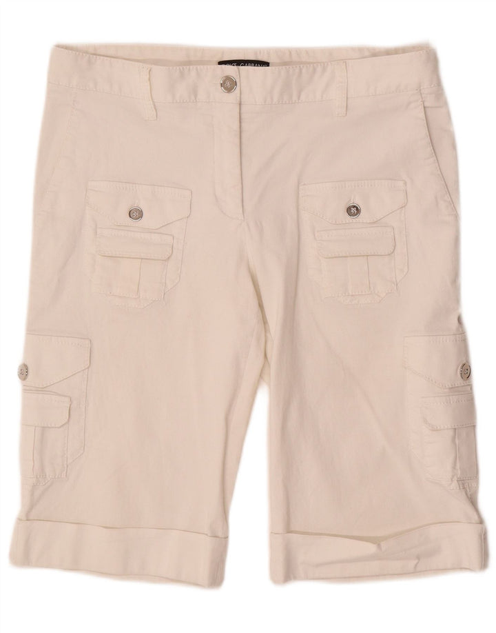Dolce & Gabbana Pantalones Cortos Cargo Mujer IT 44 Medio W32 Blanco