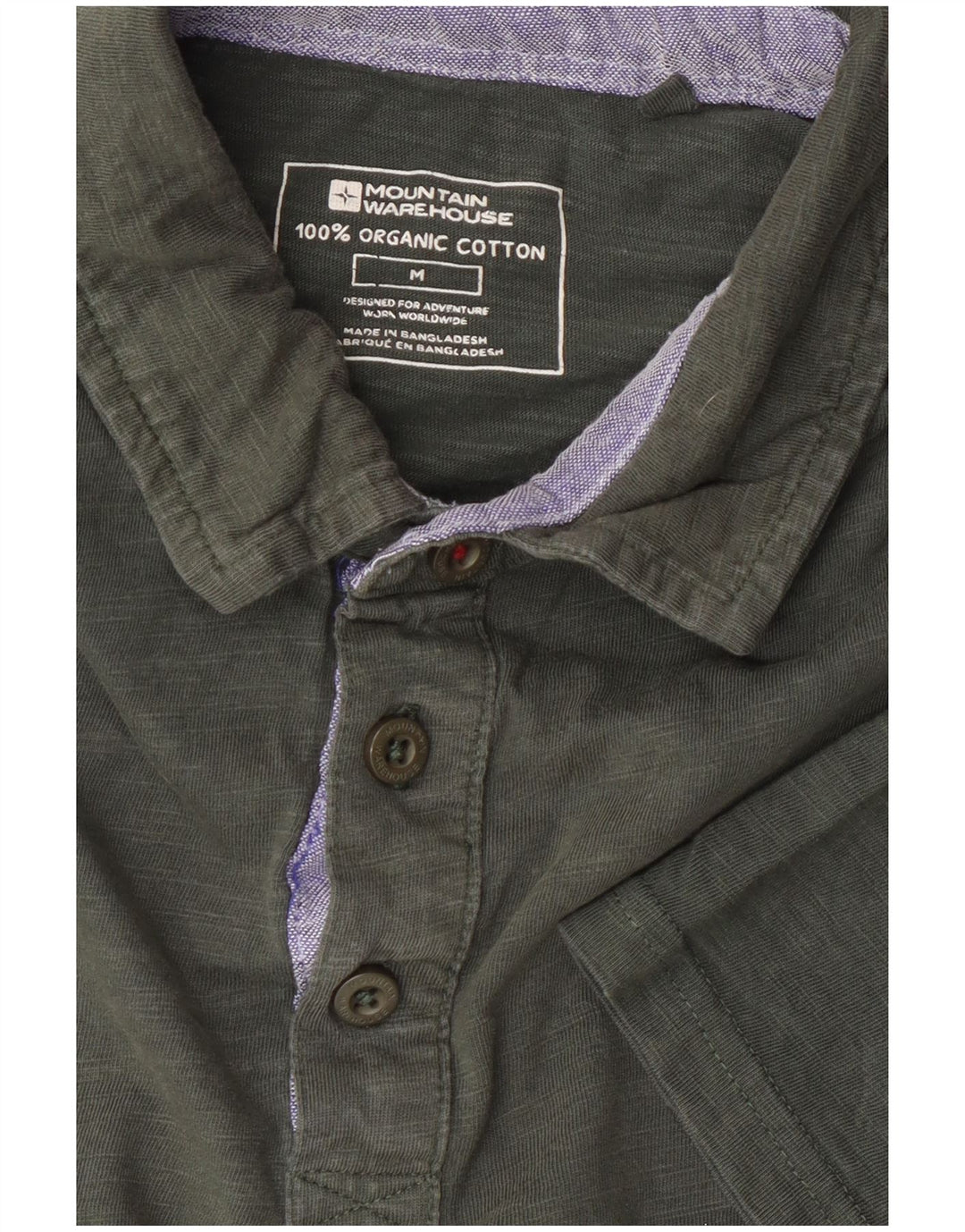 Polo para hombre Mountain Warehouse de algodón caqui medio