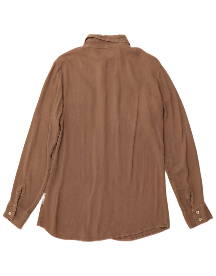 REPLAY Camisa de mujer UK 42 Marrón medio
