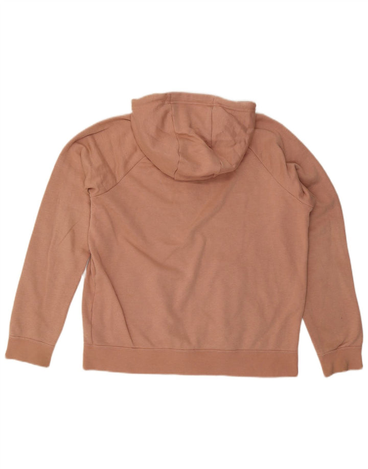 Nike - Sudadera con capucha y cremallera para mujer, talla 40, algodón naranja mediano
