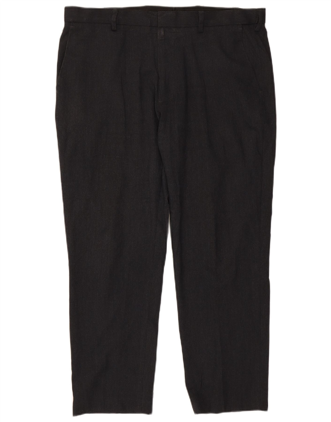Marks & Spencer Pantalón chino de corte regular para hombre W38 L29 Poliéster negro