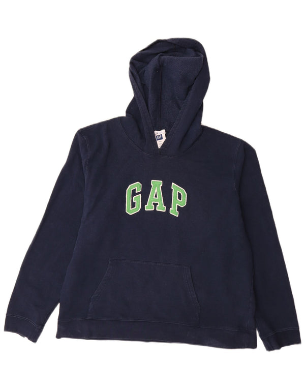Gap Sudadera con capucha gráfica para mujer UK 20 2XL Algodón azul marino