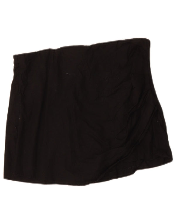 Zara Mujer Pantalones Cortos Casuales Grande W30 Negro