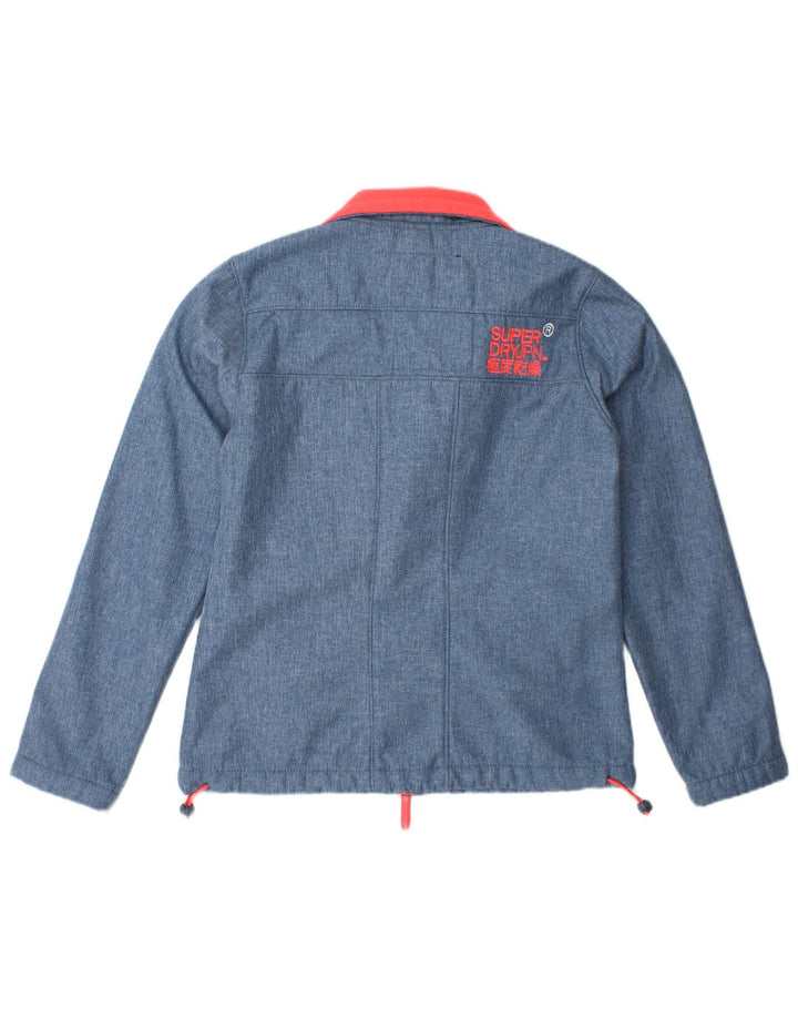 SUPERDRY Chaqueta cortavientos Windtrekker para mujer UK 44 Poliéster azul medio