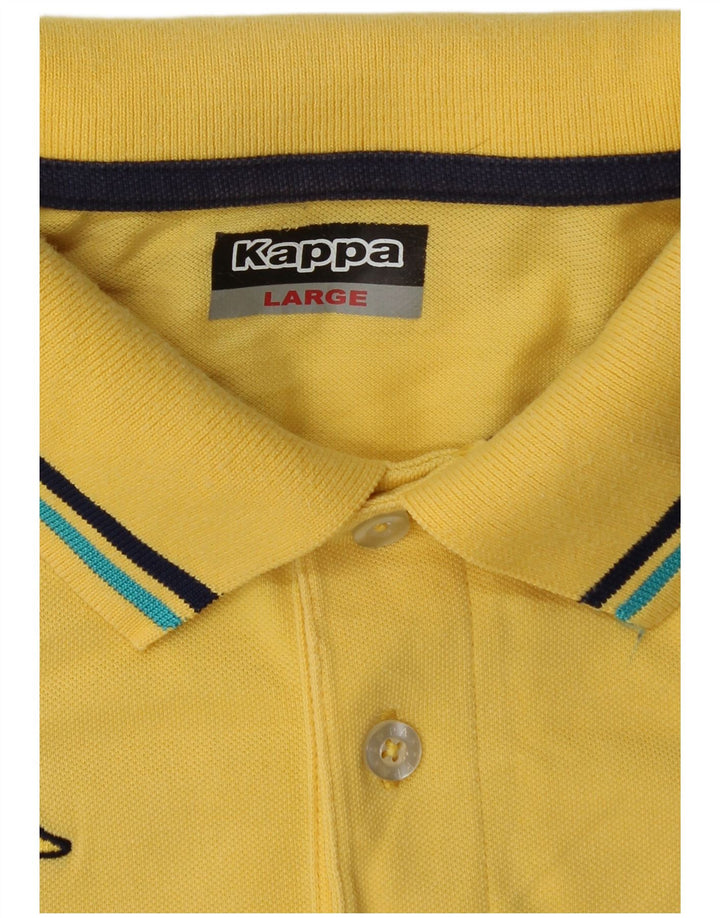 Polo Kappa Hombre Grande Amarillo