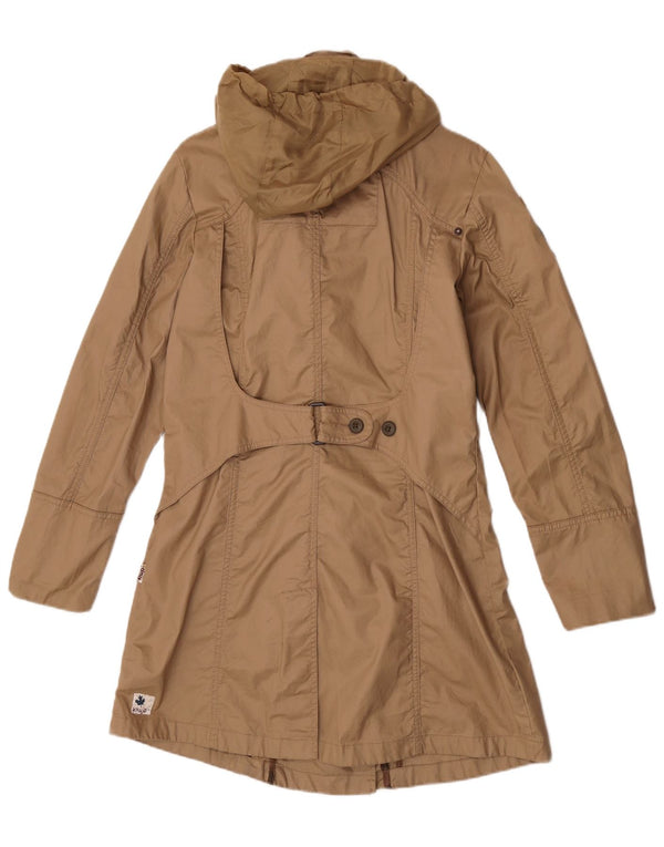 KHUJO Parka con capucha para mujer ES 40 XL Algodón beige