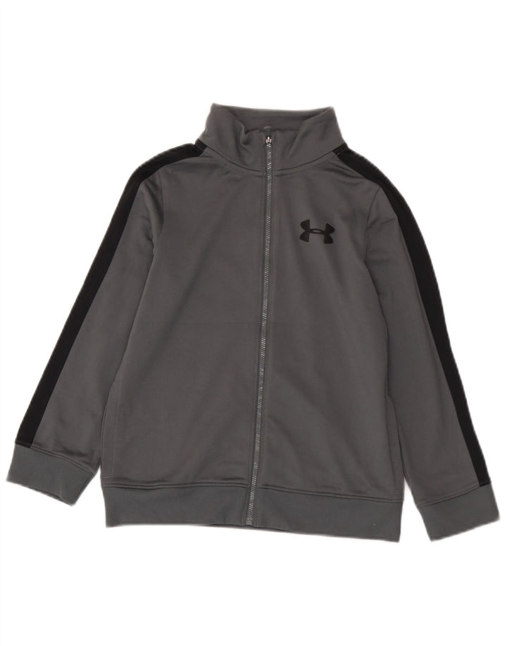 Under Armour Chaqueta de chándal para niños 7-8 años Small Gris Colorblock