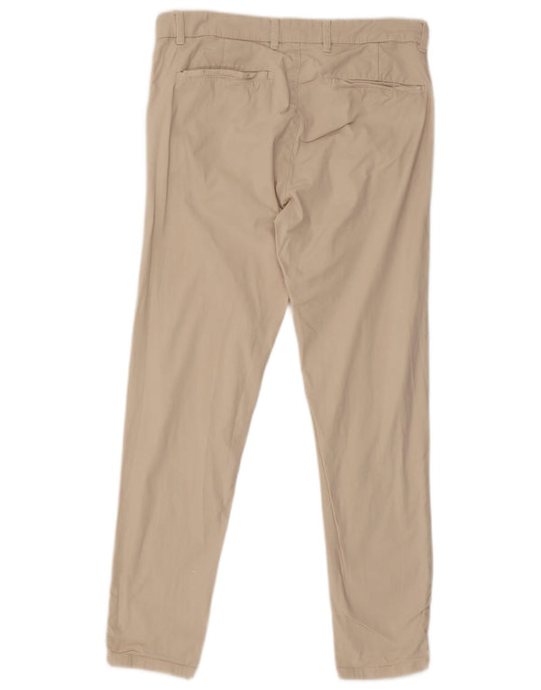 Zara Mens Slim Chino Pantalones EU 44 Large W34 L29 Beige
