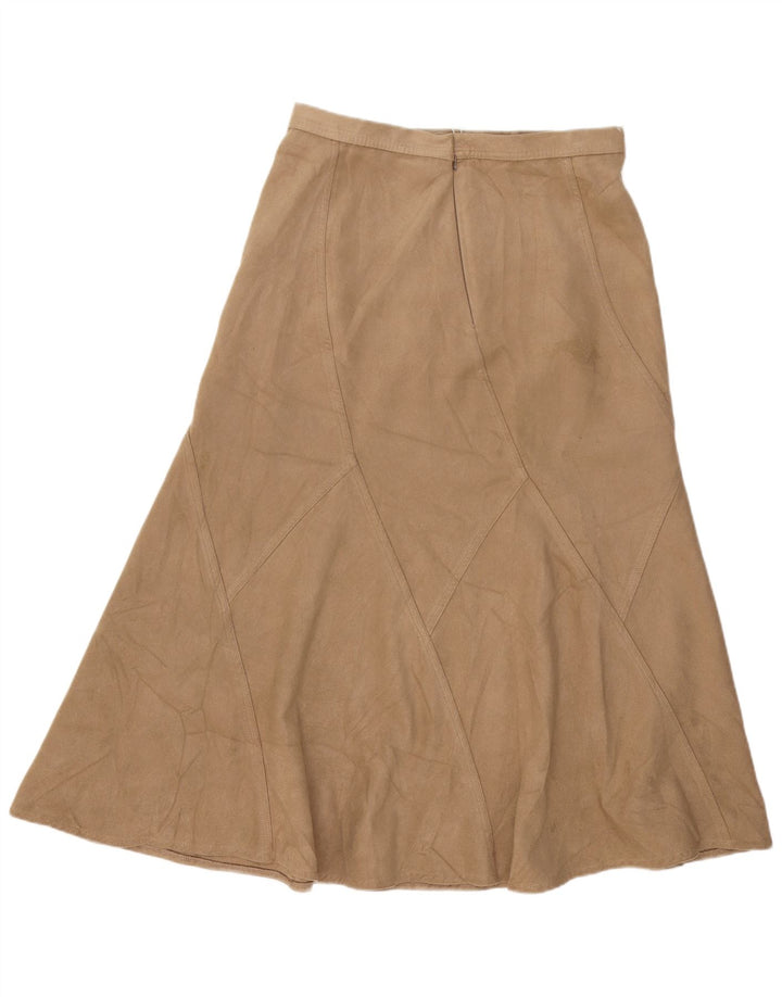 Marks & Spencer Falda trompeta para mujer Reino Unido 44 Grande W32 Poliéster marrón