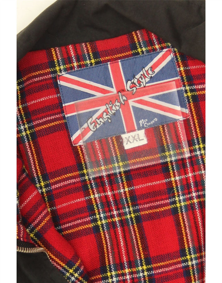 Chaqueta bomber vintage para hombre Reino Unido 44 2XL Poliéster negro