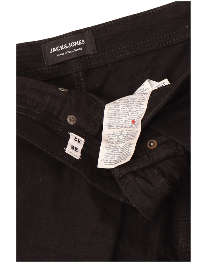 Jack & Jones Vaqueros ajustados para hombre W36 L32 Algodón negro