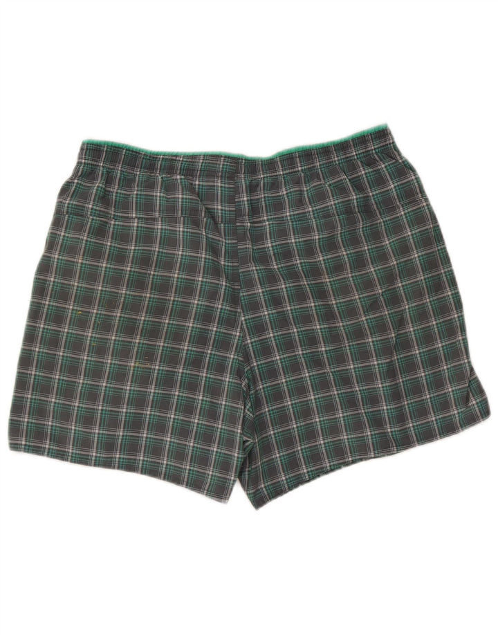 Bañador Adidas Hombre Verde Medio A Cuadros Poliéster