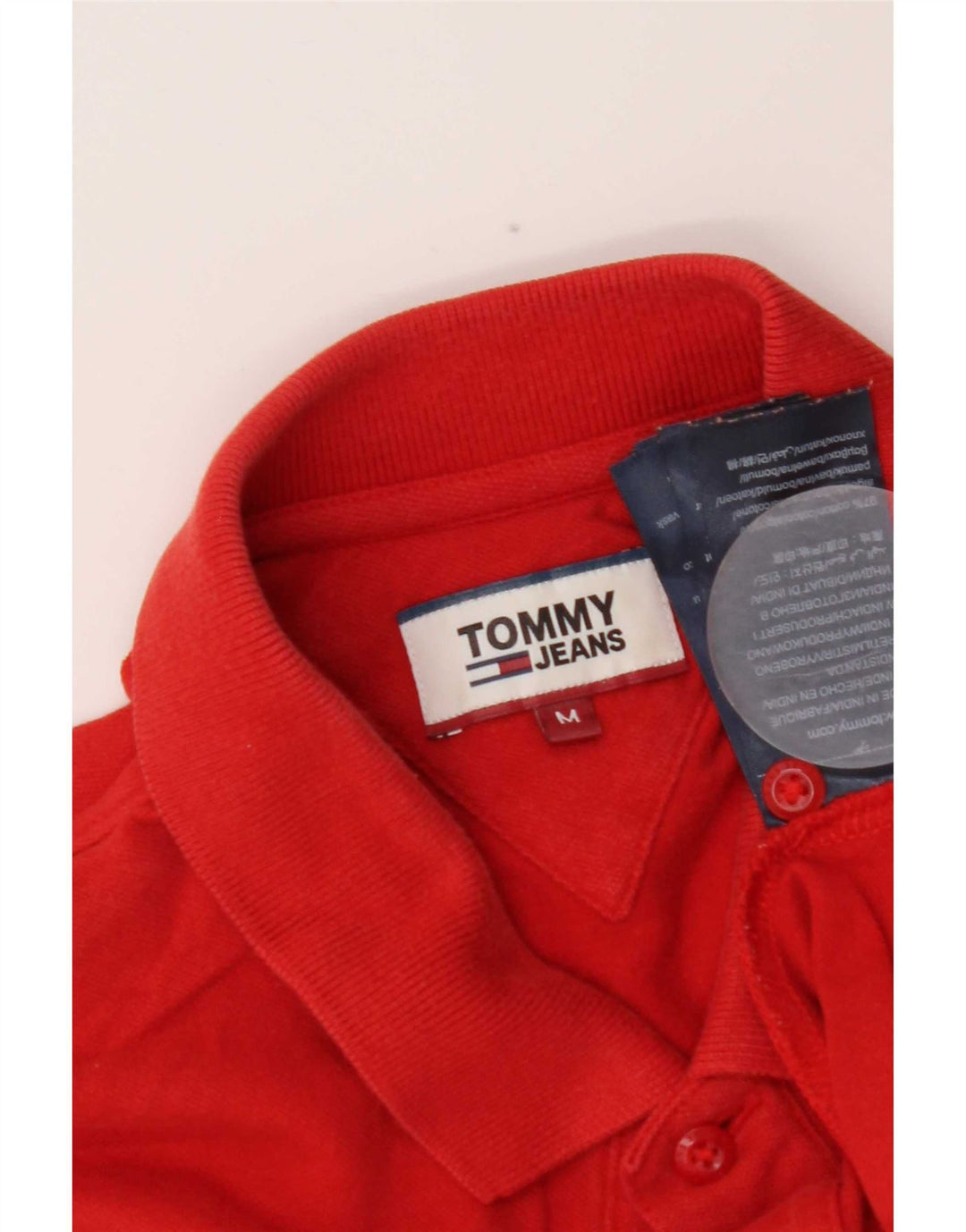 Polo Tommy Hilfiger Hombre Algodón Rojo Medio