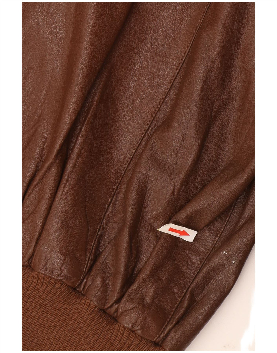 Chaqueta de cuero vintage para hombre Reino Unido 38 Marrón medio