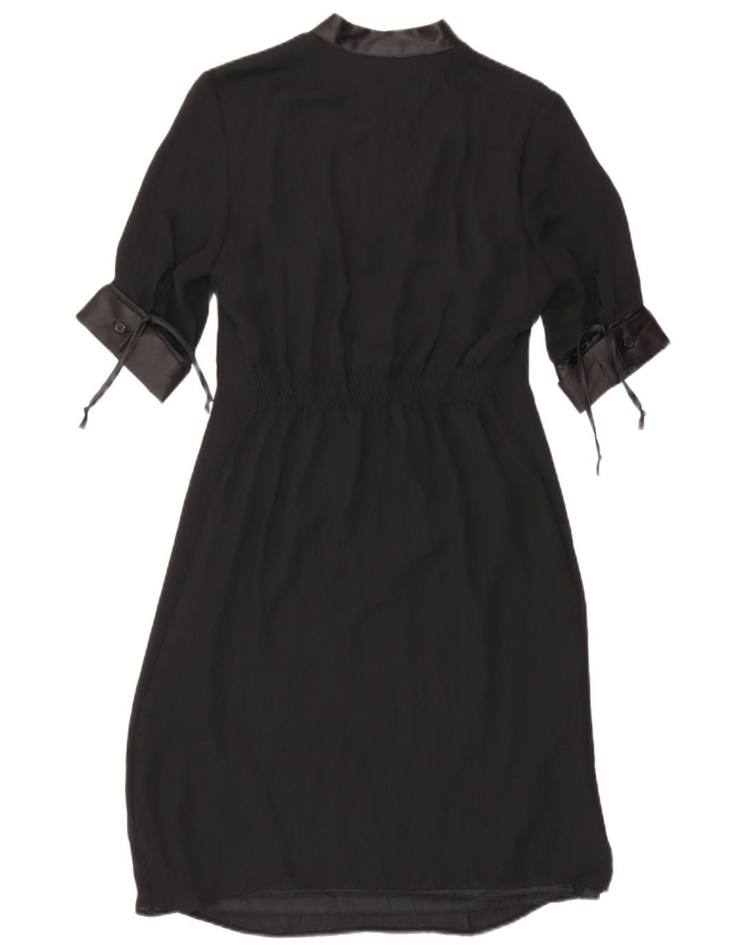 Benetton Vestido Vaina Mujer UK 6 XS Poliéster Negro