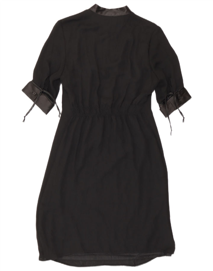 Benetton Vestido Vaina Mujer UK 6 XS Poliéster Negro