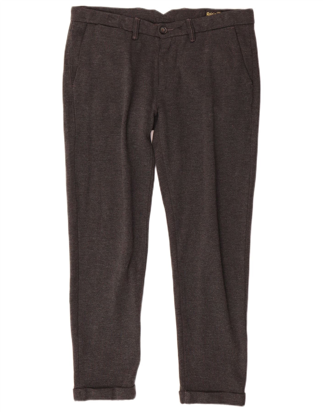 Refrigiwear Pantalón chino ajustado para hombre W32 L28 Poliamida gris