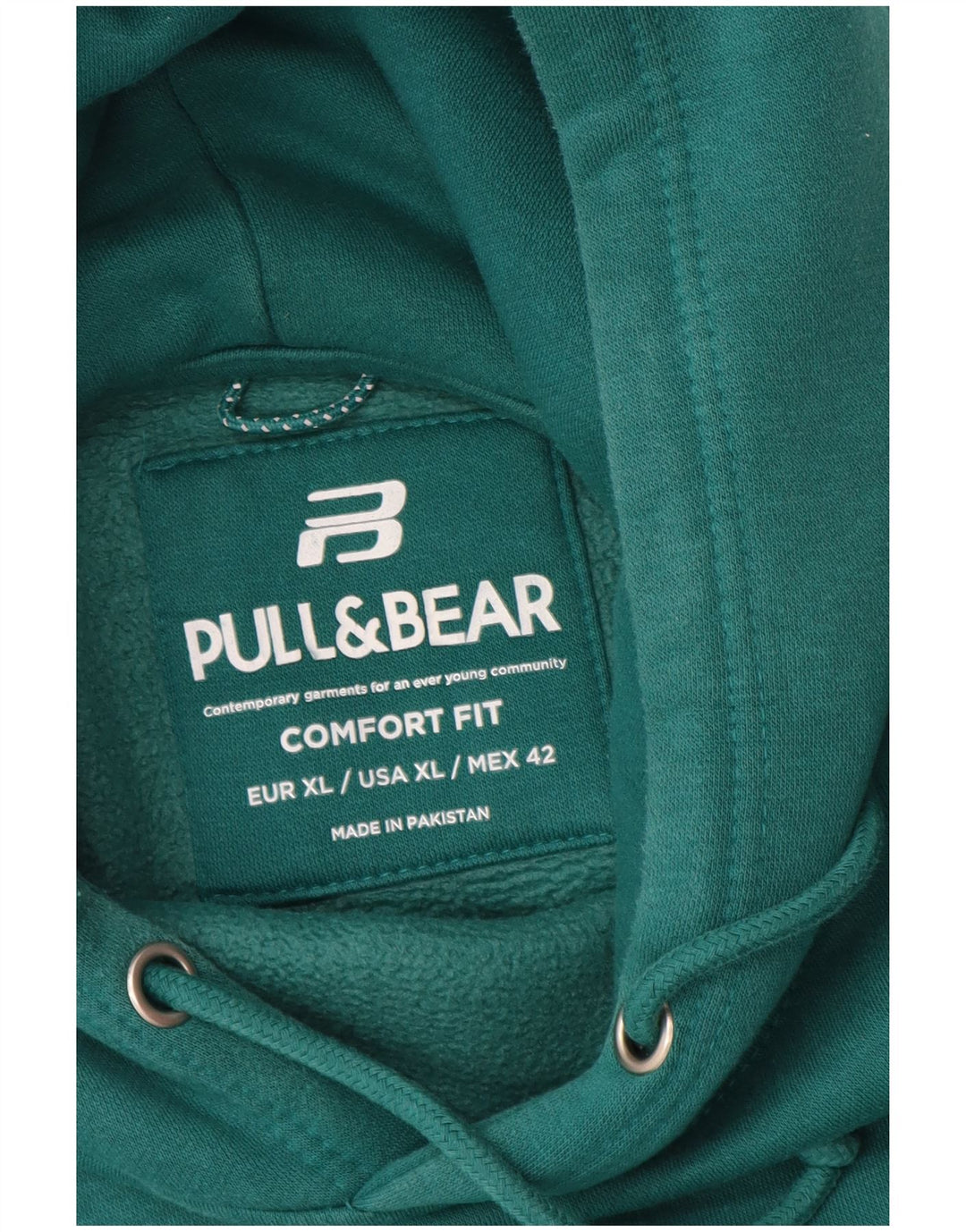 Pull & Bear Hombre Comfort Fit Sudadera con Capucha Jersey XL Verde
