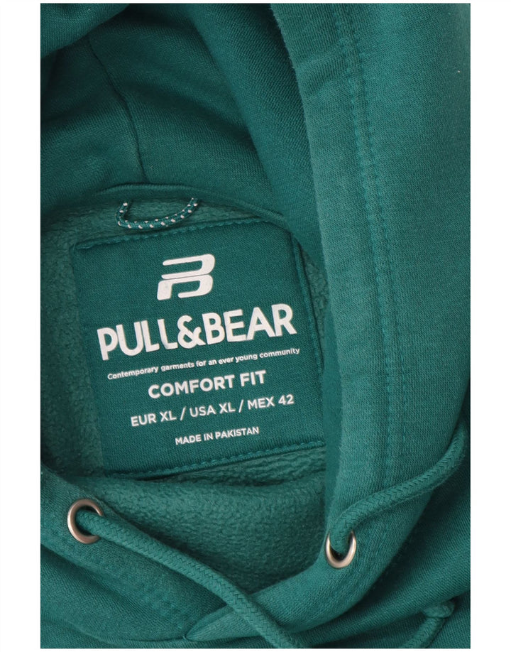 Pull & Bear Hombre Comfort Fit Sudadera con Capucha Jersey XL Verde
