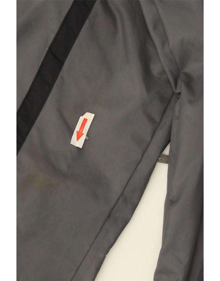 Nike Chaqueta impermeable con capucha para hombre UK 42 XL Gris Poliéster