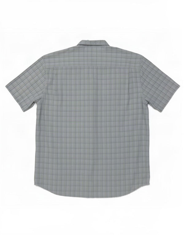 Wrangler Camisa De Manga Corta Para Hombre 2XL Algodón A Cuadros Azul