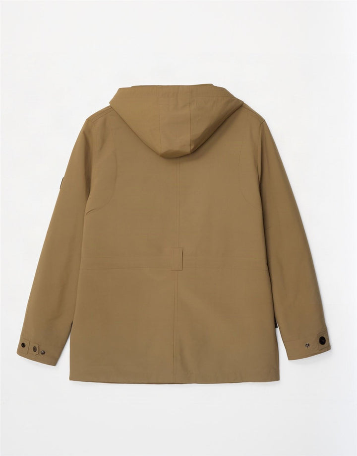 Jack Wolfskin Chaqueta utilitaria con capucha para mujer UK 14/16 Large Caqui Poliéster