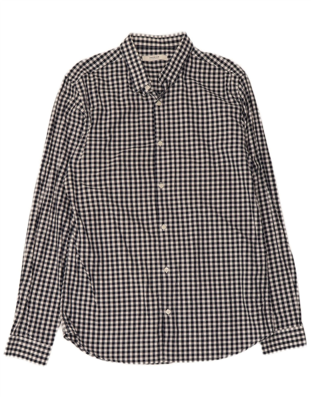 Camisa Jack & Jones Hombre Algodón Vichy Azul Marino Mediano