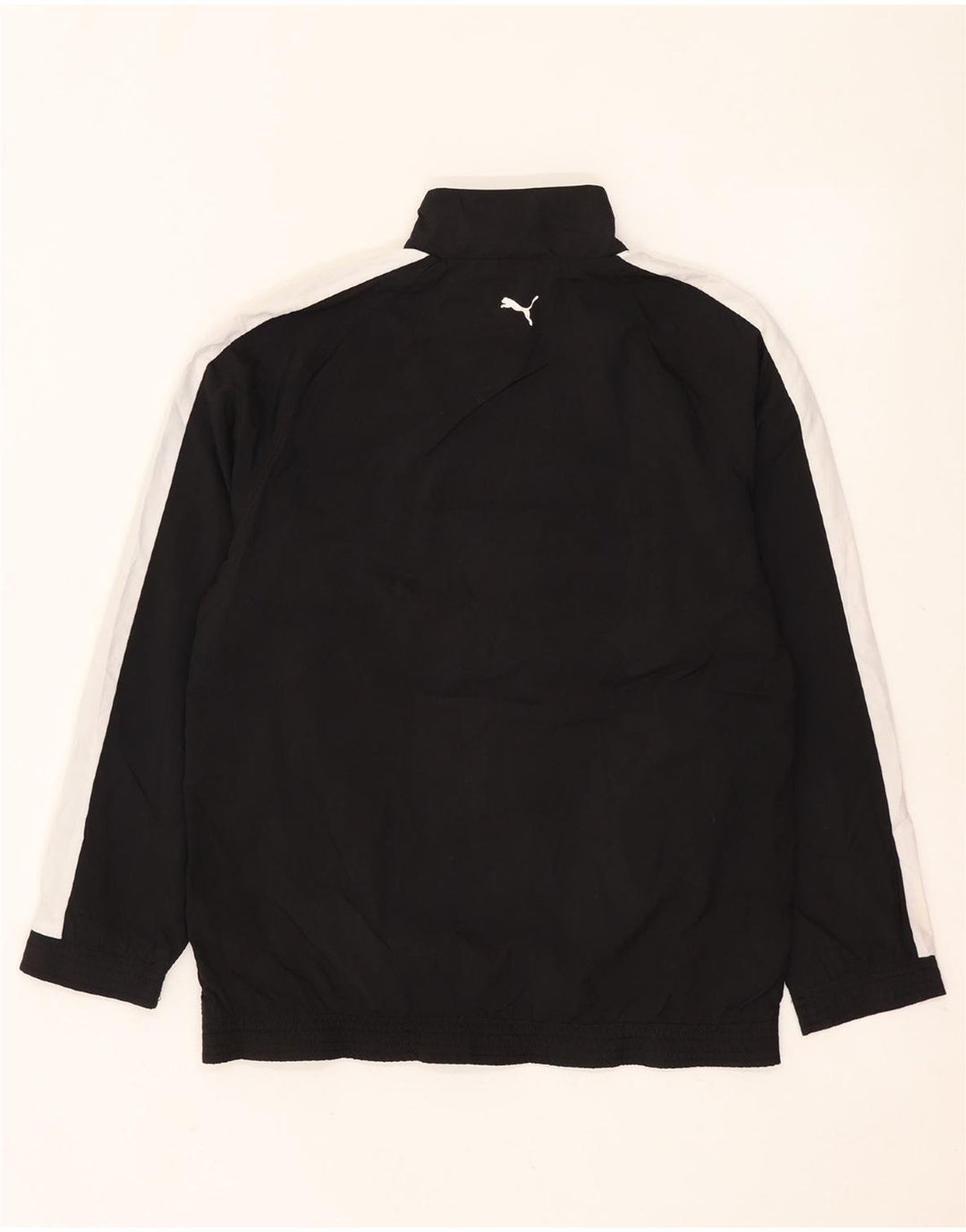 PUMA Chaqueta de chándal con gráfico para niños 11-12 años, color negro