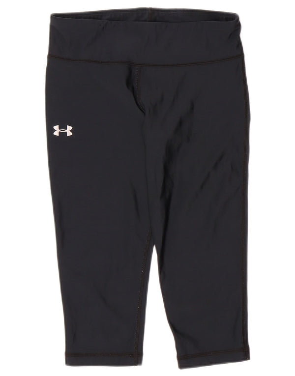 UNDER ARMOUR Leggings Capri Heat Gear para Mujer Reino Unido 8 Pequeño Azul Marino