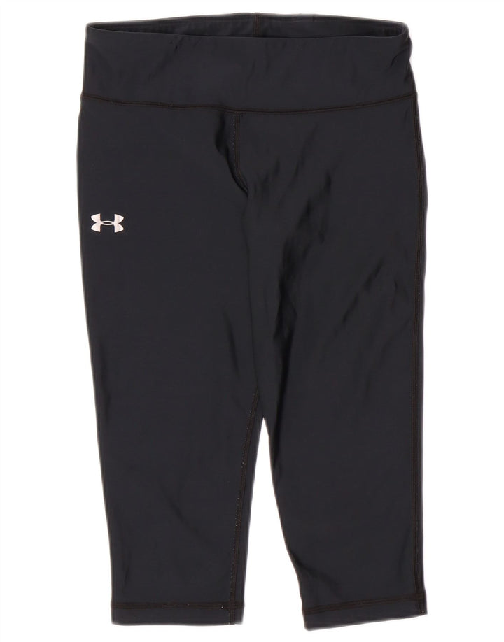 UNDER ARMOUR Leggings Capri Heat Gear para Mujer Reino Unido 8 Pequeño Azul Marino