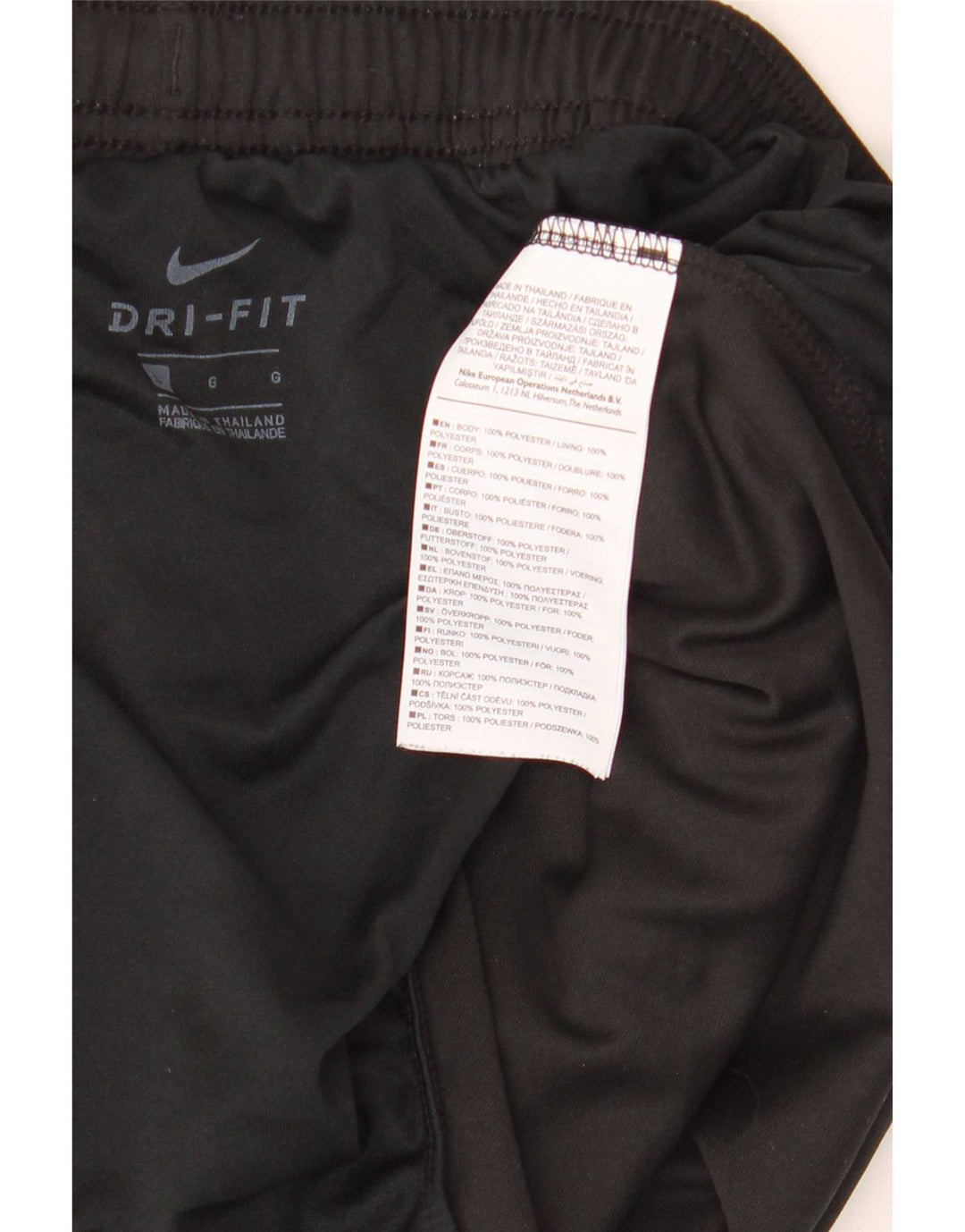 Nike Dri Fit - Pantalones cortos deportivos para hombre (poliéster), color negro
