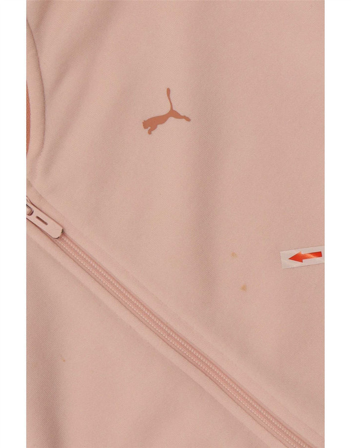 Puma Chaqueta de chándal gráfica para mujer, talla 40, color rosa medio
