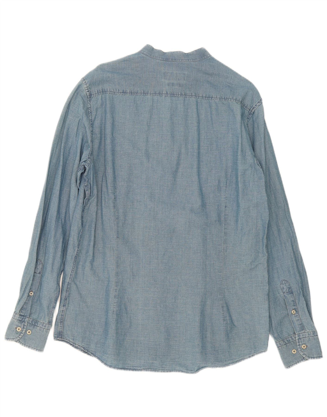 Camisa Massimo Dutti Hombre Large Azul Algodón