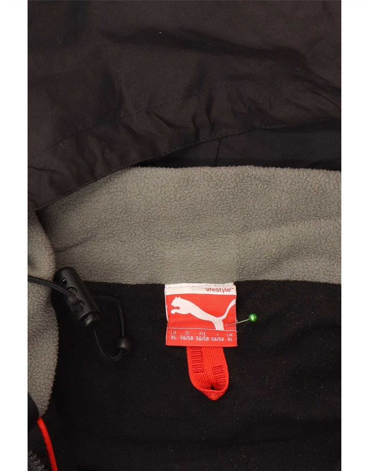 Puma Chaqueta cortavientos con capucha para hombre UK 42 XL Negro