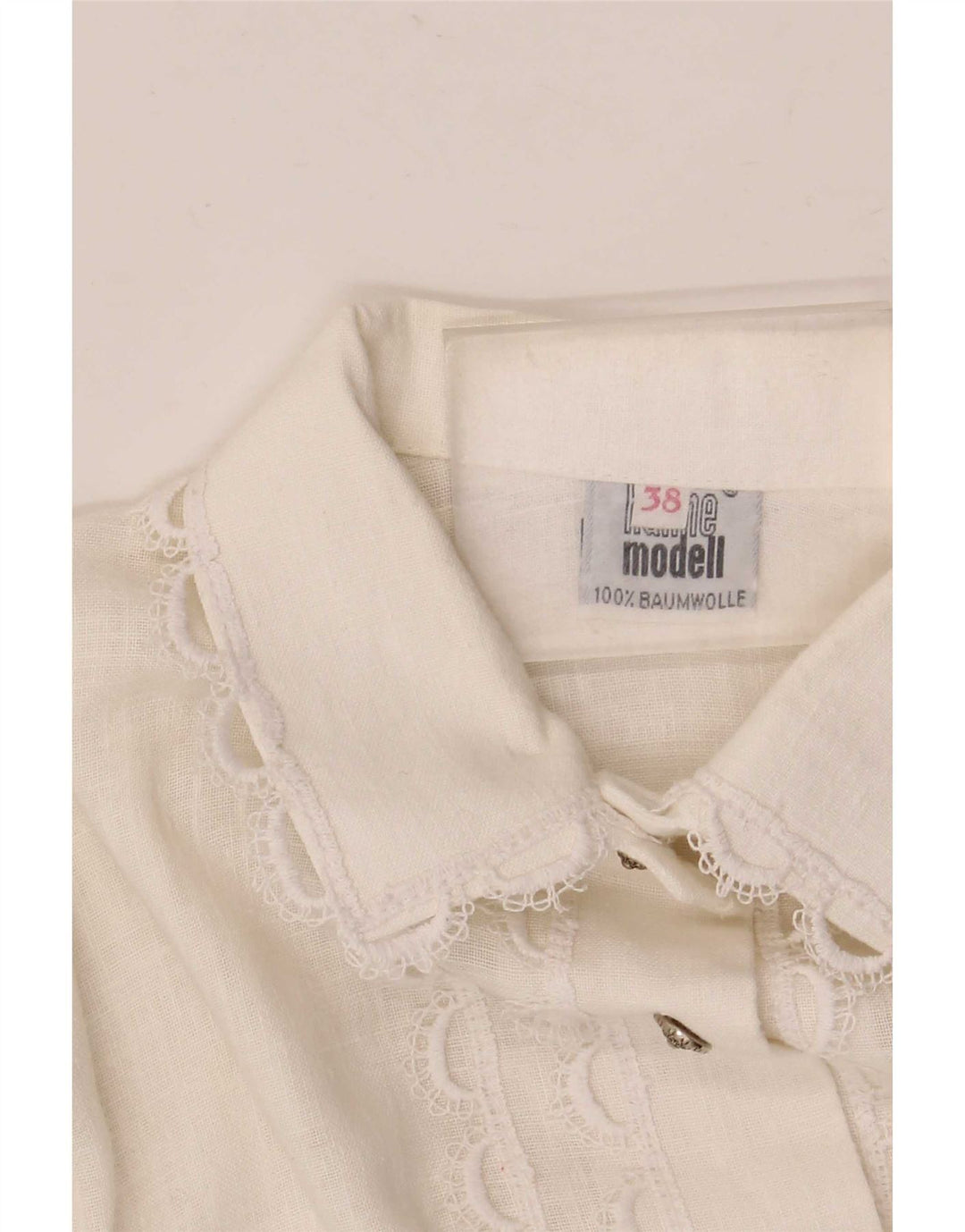 Hanne Modell Blusa camisera para mujer EU 38 Mediana Algodón floral blanco