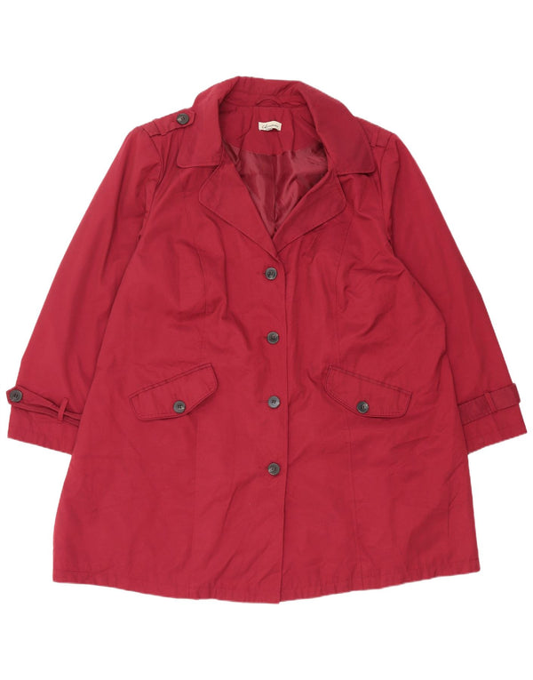 Marks & Spencer Gabardina extragrande autógrafo para mujer UK 40 XL Borgoña