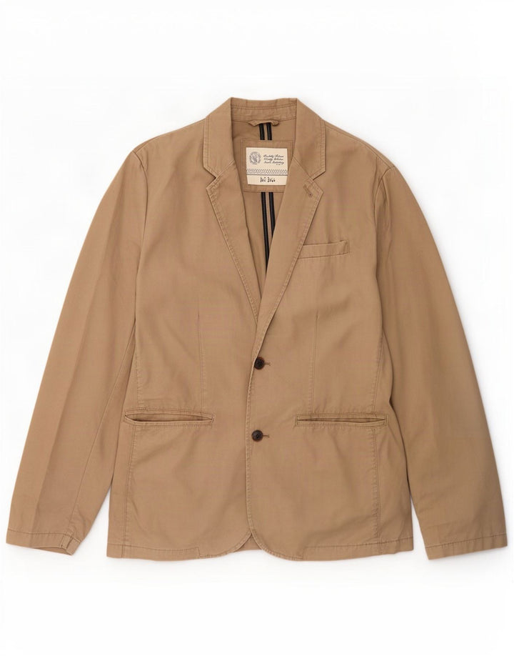 Chaqueta tipo blazer de 2 botones para hombre de Fat Face UK 38 Algodón beige mediano