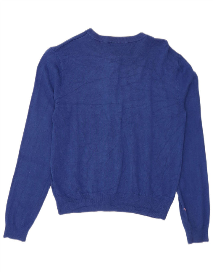 Marks & Spencer Suéter tipo cárdigan corto para mujer UK 40 Viscosa azul medio