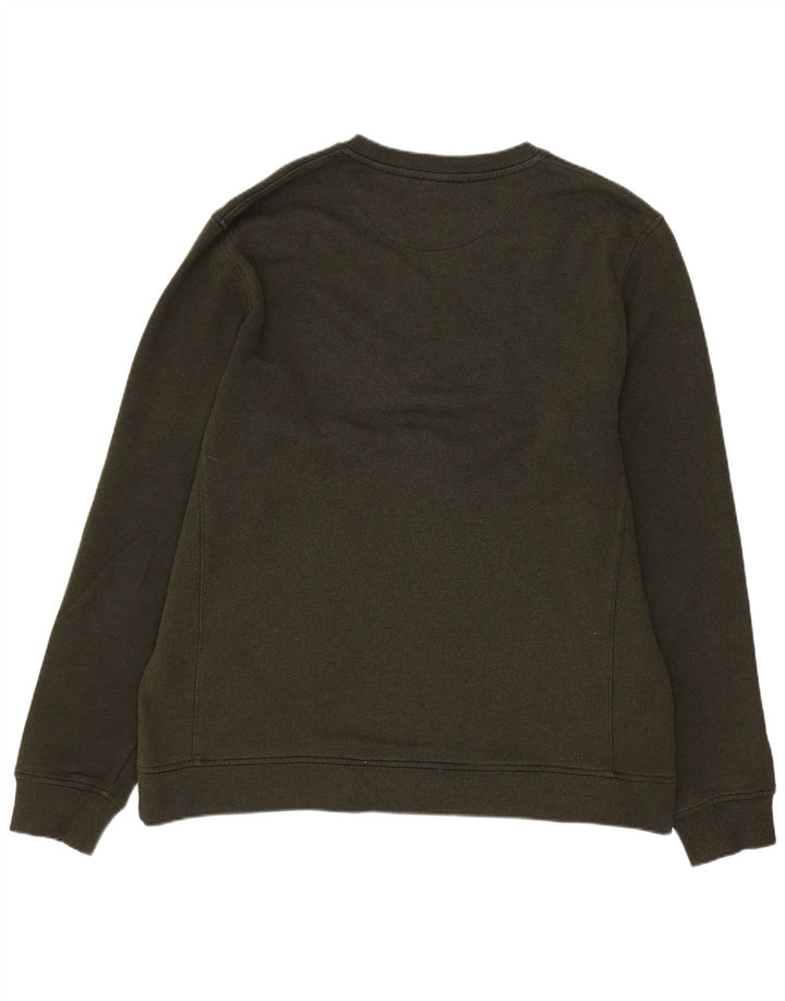 Lyle & Scott Hombre Sudadera Gráfica Jumper Medium Khaki Algodón