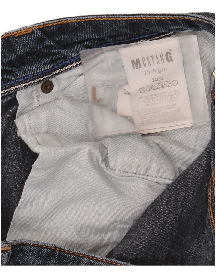 Mustang Vaqueros rectos para hombre W34 L32 Algodón azul