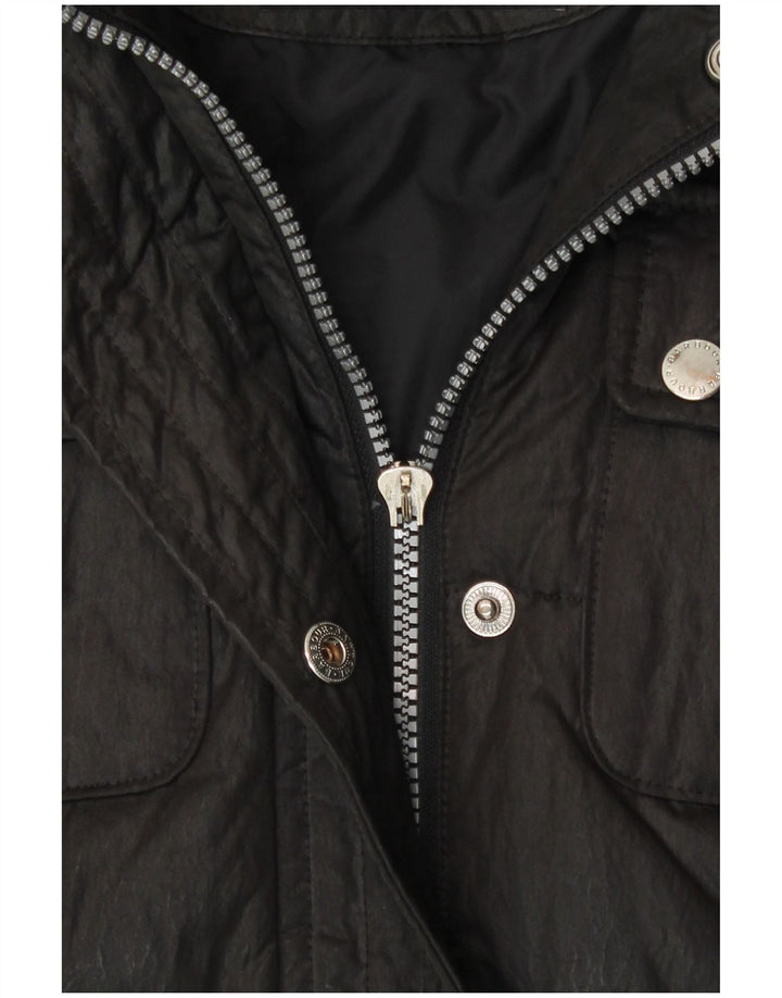 Abrigo acolchado Barbour para mujer Reino Unido 12 Algodón negro mediano