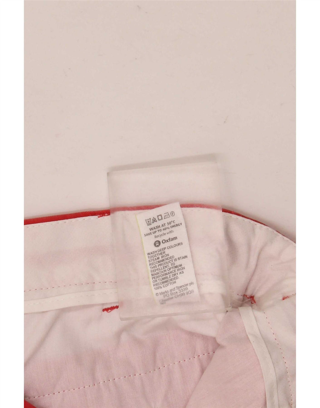 Marks & Spencer Pantalones cortos chinos para hombre W36 Algodón naranja grande
