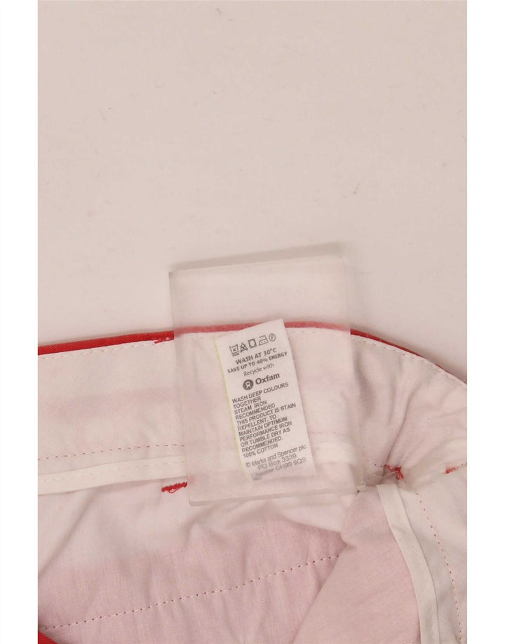 Marks & Spencer Pantalones cortos chinos para hombre W36 Algodón naranja grande