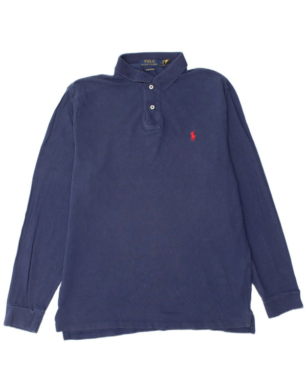 POLO RALPH LAUREN Polo ajustado personalizado para hombre grande azul marino